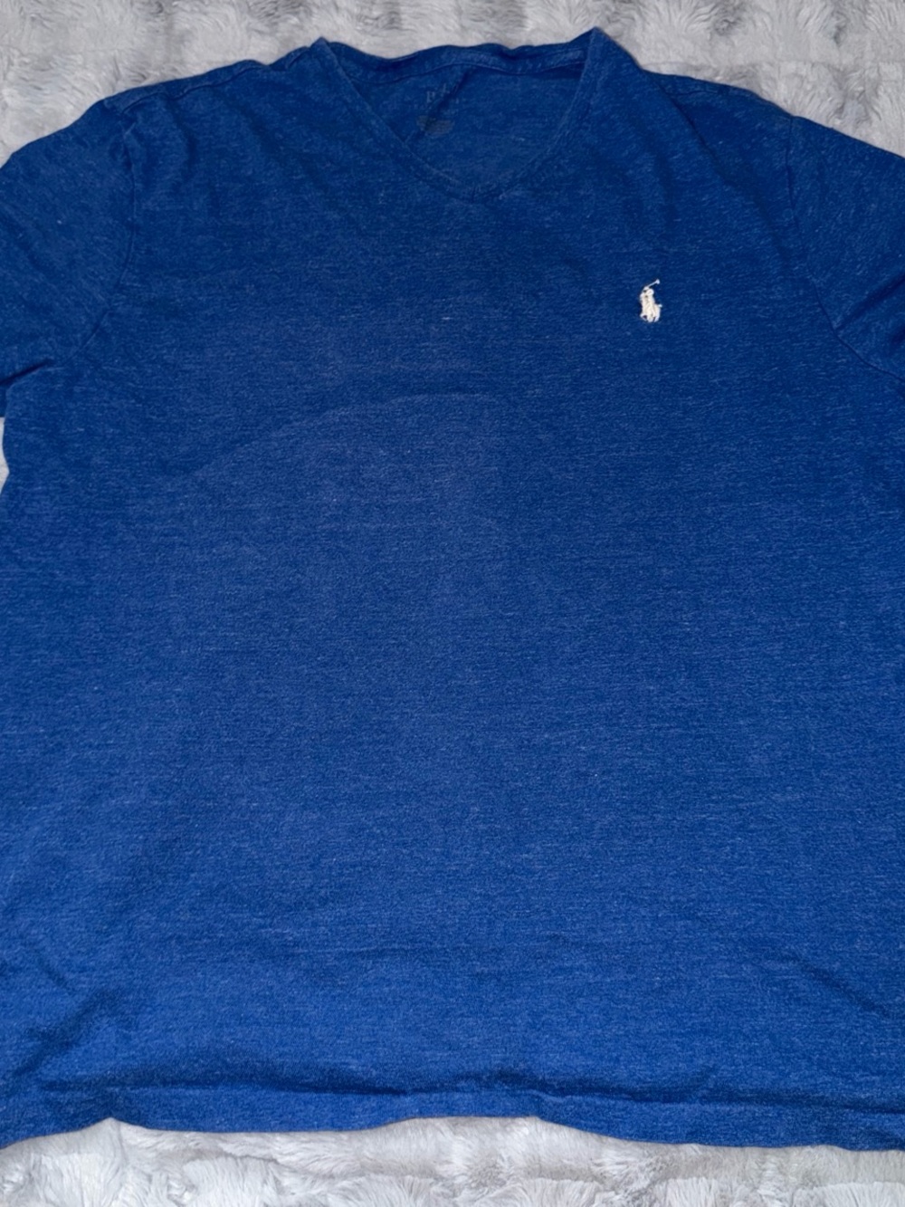 Polo by Ralph Lauren Men's V-Neck Short Sleeve Shirt - Navy Blue